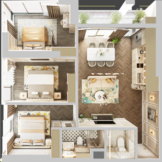 NEWTOWN DIAMOND – TÒA SAPPHIRE: NHẬN BOOKING GIỮ CHỖ CĂN HỘ BIỂN